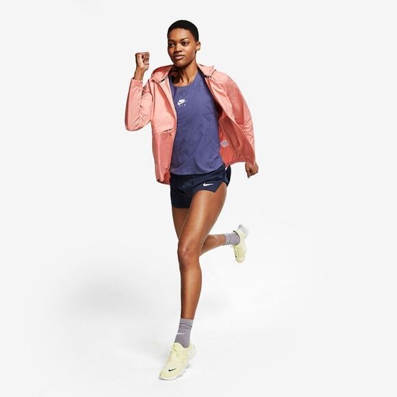 New! NIKE Essential Packable Running Zip Rain Jacket Lightweight Water Repellent - Picture 2 of 10